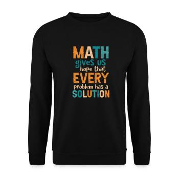Math Teacher Math Math Teacher Gift - Unisex Sweatshirt - black - Front - Alina (178cm) & Michal (187cm)