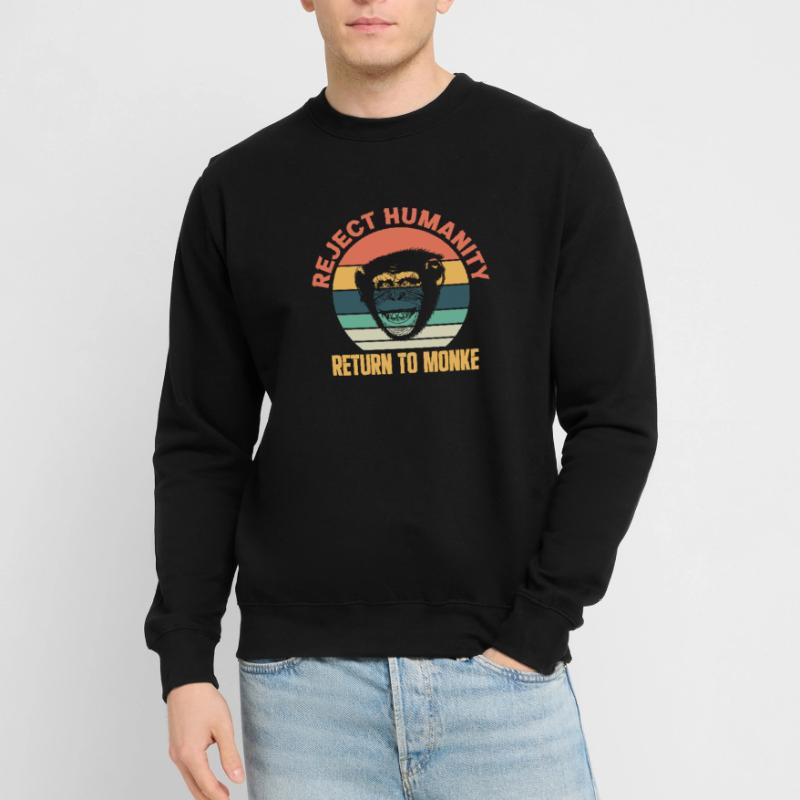 Monkey Evolution Great Apes Monkeys Gift Unisex Sweatshirt