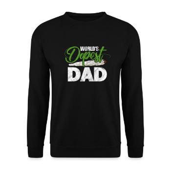Père du cannabis - Sweat-shirt Unisexe - noir - Devant - Alina (178cm) & Michal (187cm)