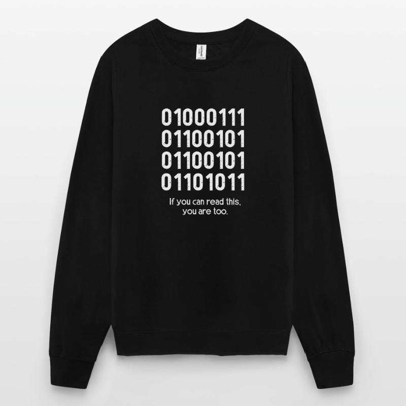 Programmeur de code binaire Cadeau de codeur Sweat-shirt Unisexe