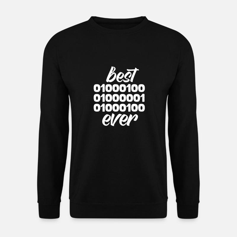 Binär Vater Code Computer Vatertag Geschenk - Unisex Pullover - Schwarz