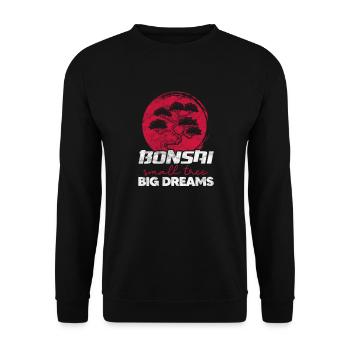 Bonsaï - Sweat-shirt Unisexe - noir - Devant - Alina (178cm) & Michal (187cm)