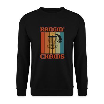 Disc Golf Frisbee Disc Golf Cadeau - Sweat-shirt Unisexe - noir - Devant - Alina (178cm) & Michal (187cm)