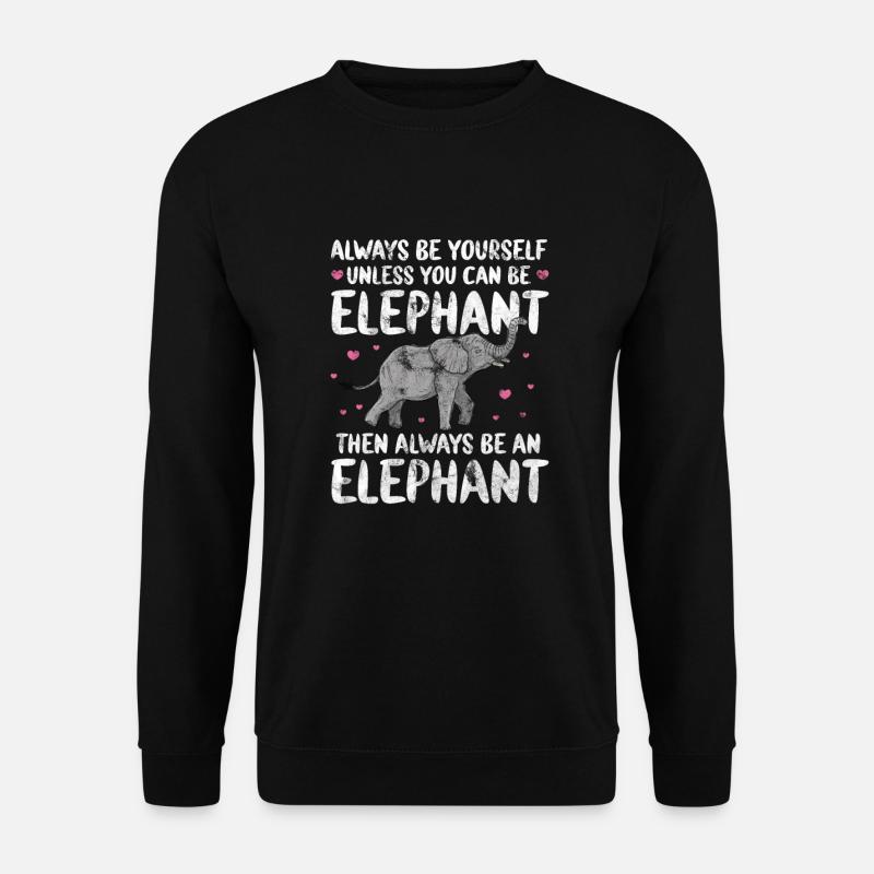 Elefant - Unisex Pullover - Schwarz