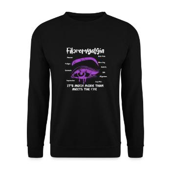 Fibromyalgie - Unisex Pullover - Schwarz - Vorne - Alina (178cm) & Michal (187cm)