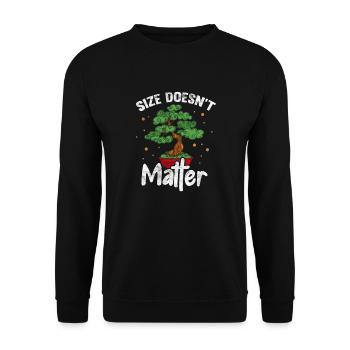 Bonsaï - Sweat-shirt Unisexe - noir - Devant - Alina (178cm) & Michal (187cm)