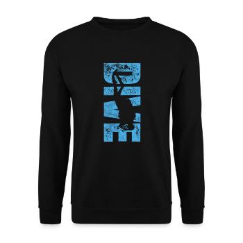 Diver - Unisex Sweatshirt - black - Front - Alina (178cm) & Michal (187cm)
