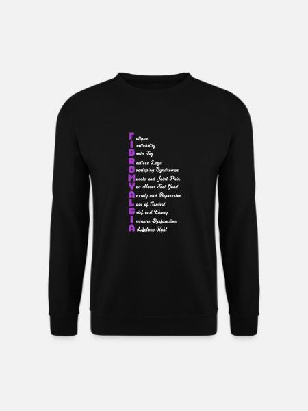 Fibromyalgie Fibro Fibromyalgia Rheuma Geschenk - Unisex Pullover - Schwarz