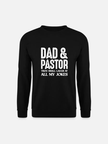 Pastor Vater Pfarrer Dad Kirche Vatertag Geschenk - Unisex Pullover - Schwarz