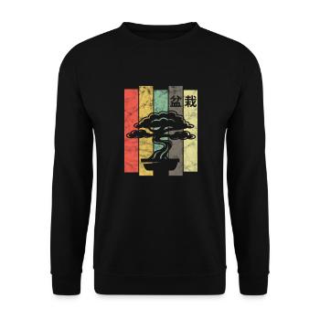 Bonsaï - Sweat-shirt Unisexe - noir - Devant - Alina (178cm) & Michal (187cm)