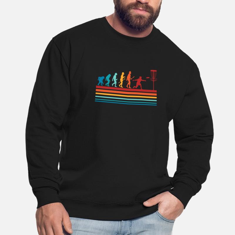Disc Golf Evolution Frisbee Discgolf Geschenk Unisex Pullover