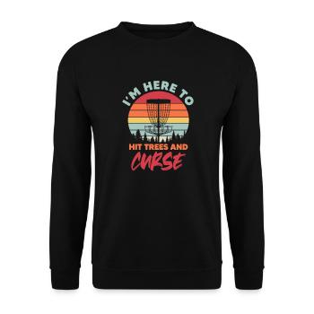 Disc Golf Frisbee Disc Golf Cadeau - Sweat-shirt Unisexe - noir - Devant - Alina (178cm) & Michal (187cm)