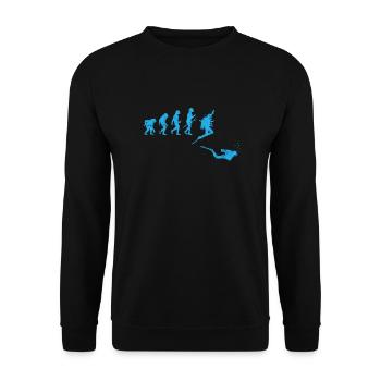 Taucher Evolution - Unisex Pullover - Schwarz - Vorne - Alina (178cm) & Michal (187cm)