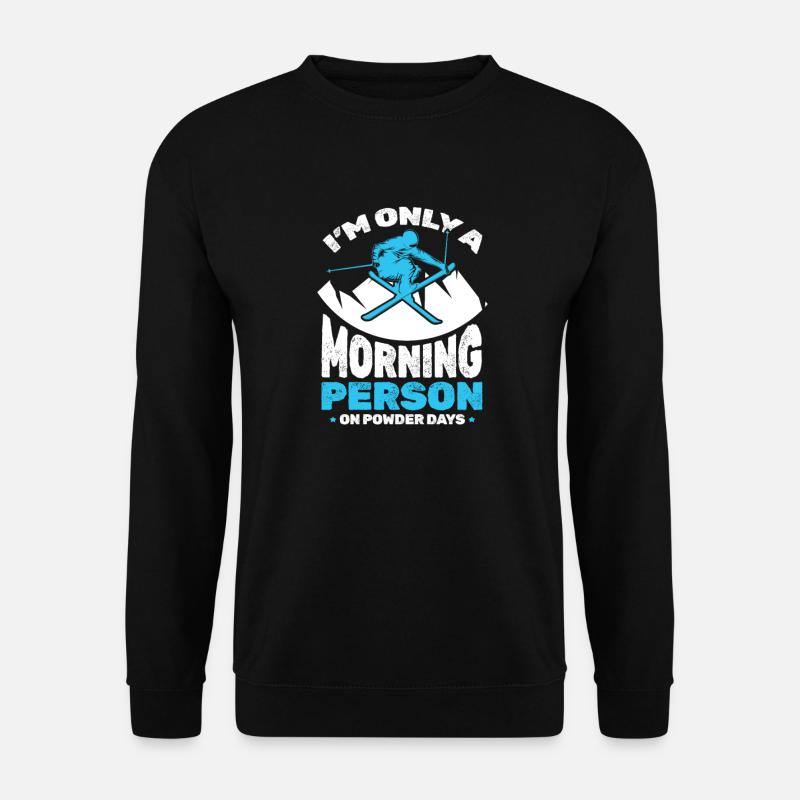 Ski - Sweat-shirt Unisexe - noir