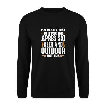 Apres Ski - Sweat-shirt Unisexe - noir - Devant - Alina (178cm) & Michal (187cm)