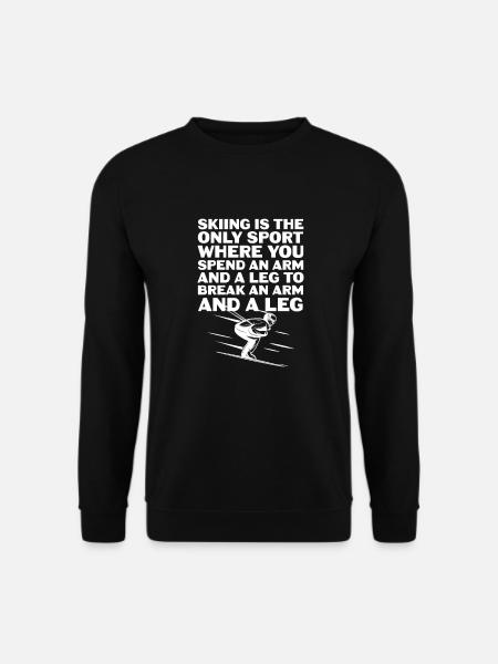 Ski - Unisex Pullover - Schwarz