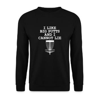 Disc Golf Frisbee Disc Golf Cadeau - Sweat-shirt Unisexe - noir - Devant - Alina (178cm) & Michal (187cm)