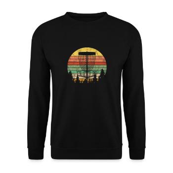 Disc Golf - Unisex Pullover - Schwarz - Vorne - Alina (178cm) & Michal (187cm)