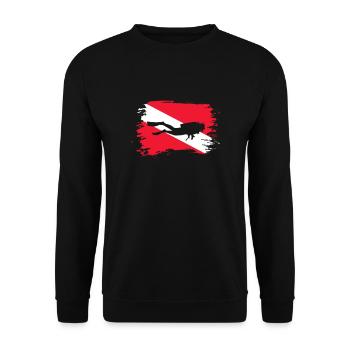 Plongeurs Plongée Mer Vacances Plongée Cadeau - Sweat-shirt Unisexe - noir - Devant - Alina (178cm) & Michal (187cm)