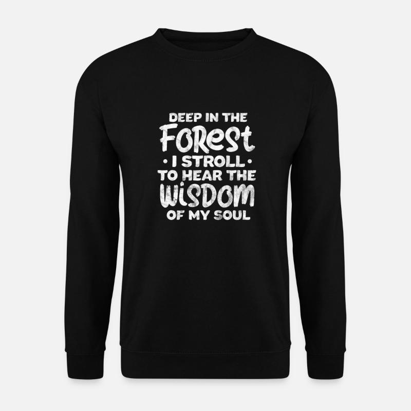 Wald - Unisex Pullover - Schwarz