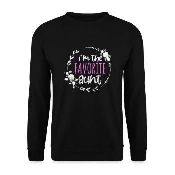 Aunt - Unisex Sweatshirt - black - Front - Alina (178cm) & Michal (187cm)