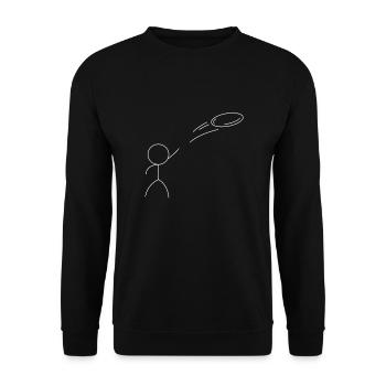 Disc Golf Frisbee Disc Golf Cadeau - Sweat-shirt Unisexe - noir - Devant - Alina (178cm) & Michal (187cm)