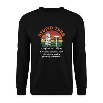 Disc Golf - Unisex Pullover - Schwarz - Vorne - Alina (178cm) & Michal (187cm)