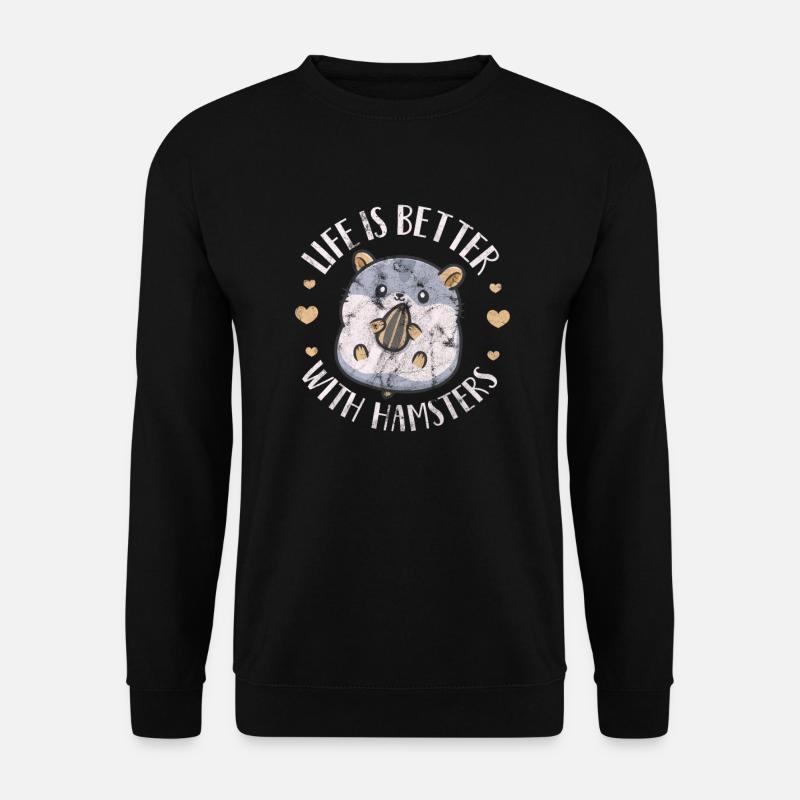 Hamster - Sweat-shirt Unisexe - noir
