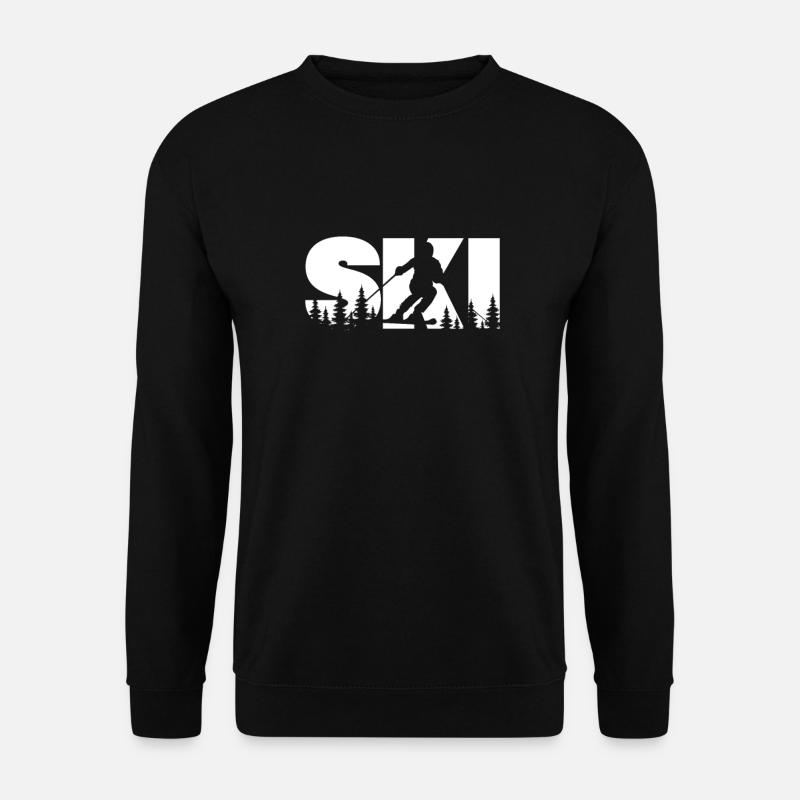 Ski - Sweat-shirt Unisexe - noir