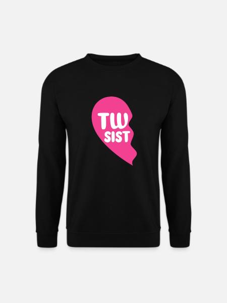 Zwillingsschwester Familie Baby Zwillinge Geschenk - Unisex Pullover - Schwarz