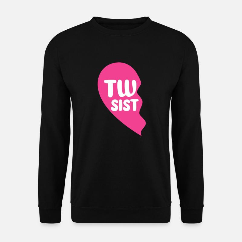 Zwillingsschwester Familie Baby Zwillinge Geschenk - Unisex Pullover - Schwarz