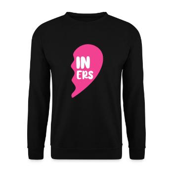 Zwillingsschwester Familie Baby Zwillinge Geschenk - Unisex Pullover - Schwarz - Vorne - Alina (178cm) & Michal (187cm)