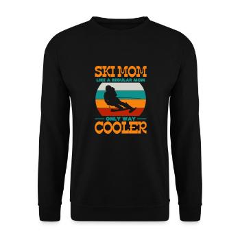 Ski Mutter - Unisex Pullover - Schwarz - Vorne - Alina (178cm) & Michal (187cm)