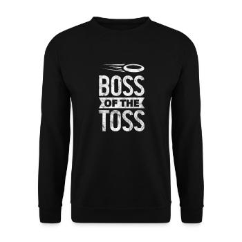 Ultimate Frisbee - Unisex Pullover - Schwarz - Vorne - Alina (178cm) & Michal (187cm)