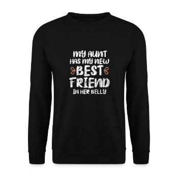 Aunt Birth - Unisex Sweatshirt - black - Front - Alina (178cm) & Michal (187cm)