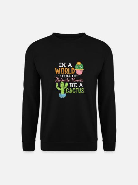 Cactus - Sweat-shirt Unisexe - noir