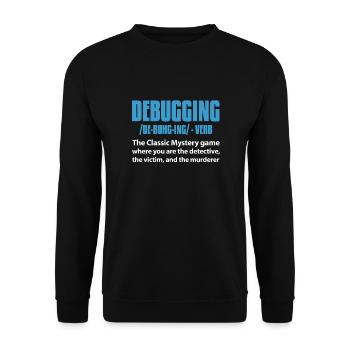 Software Developer Programmer Software - Unisex Sweatshirt - black - Front - Alina (178cm) & Michal (187cm)
