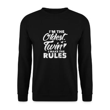 Twins - Unisex Sweatshirt - black - Front - Alina (178cm) & Michal (187cm)
