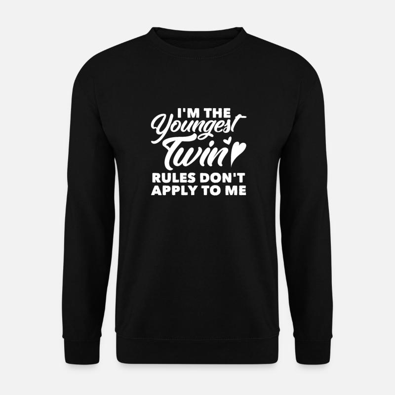 Zwillinge Familie Baby Geburt Zwilling Geschenk - Unisex Pullover - Schwarz