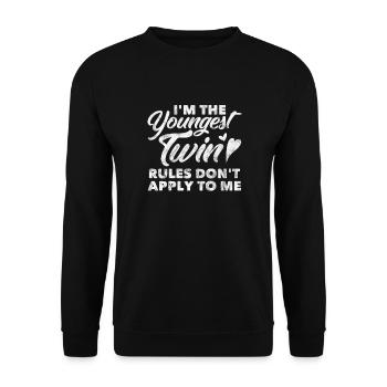 Twins - Unisex Sweatshirt - black - Front - Alina (178cm) & Michal (187cm)