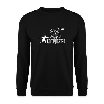 Ultimate Frisbee Sport Disc Golf Cadeau - Sweat-shirt Unisexe - noir - Devant - Alina (178cm) & Michal (187cm)