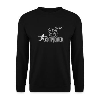 Ultimate Frisbee - Unisex Pullover - Schwarz - Vorne - Alina (178cm) & Michal (187cm)