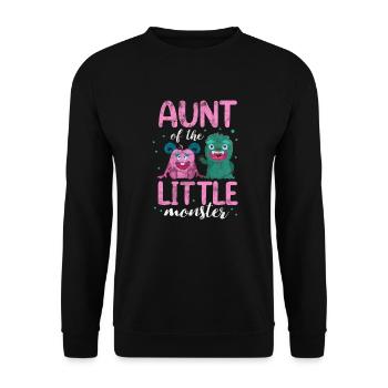 Aunt - Unisex Sweatshirt - black - Front - Alina (178cm) & Michal (187cm)