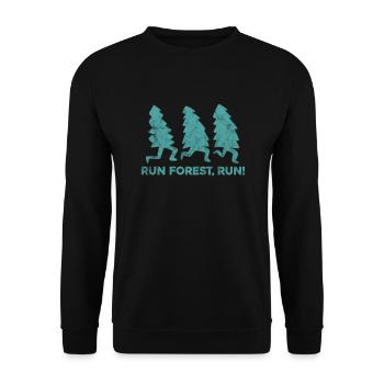 Forêt - Sweat-shirt Unisexe - noir - Devant - Alina (178cm) & Michal (187cm)