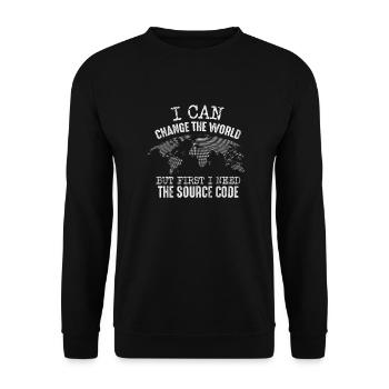 Programmer - Unisex Sweatshirt - black - Front - Alina (178cm) & Michal (187cm)