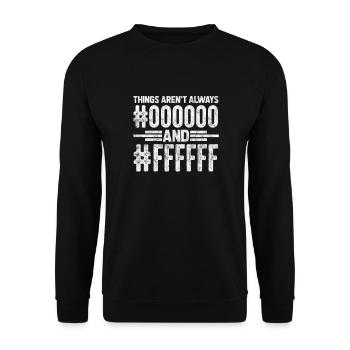 Programmeur - Sweat-shirt Unisexe - noir - Devant - Alina (178cm) & Michal (187cm)