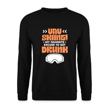 Apres Ski - Sweat-shirt Unisexe - noir - Devant - Alina (178cm) & Michal (187cm)