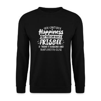 Ultimate Frisbee - Unisex Pullover - Schwarz - Vorne - Alina (178cm) & Michal (187cm)