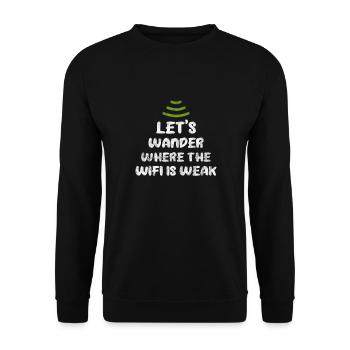 Forêt - Sweat-shirt Unisexe - noir - Devant - Alina (178cm) & Michal (187cm)