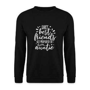 Aunt - Unisex Sweatshirt - black - Front - Alina (178cm) & Michal (187cm)